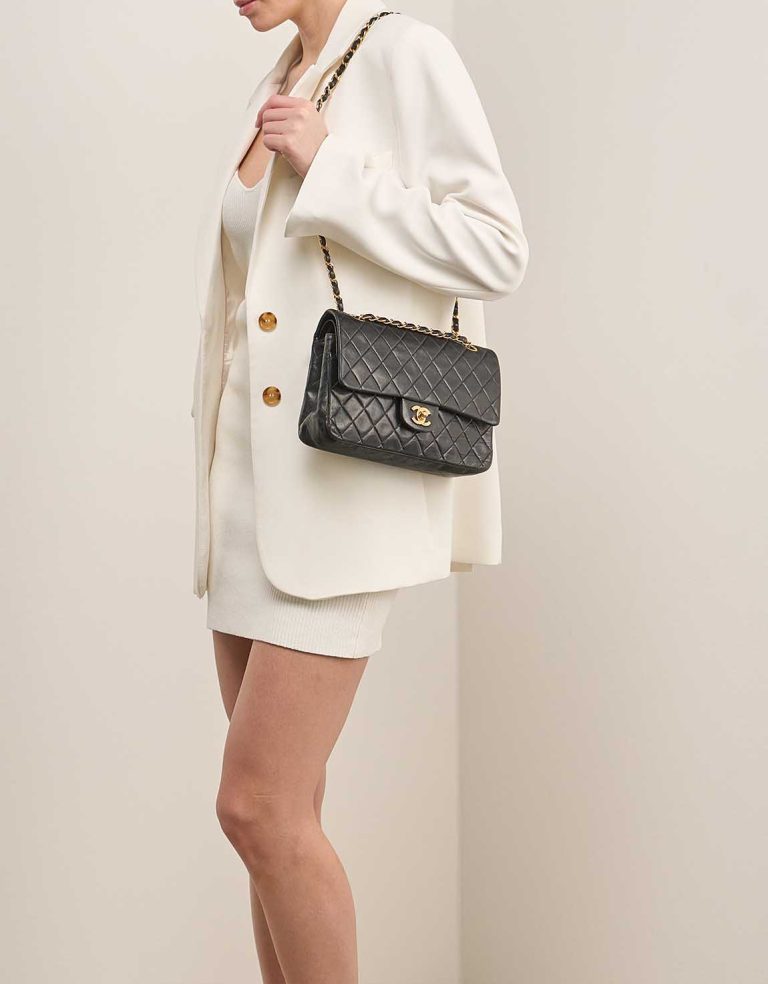 Chanel Timeless Medium Lamb Black Front | Sell your designer bag