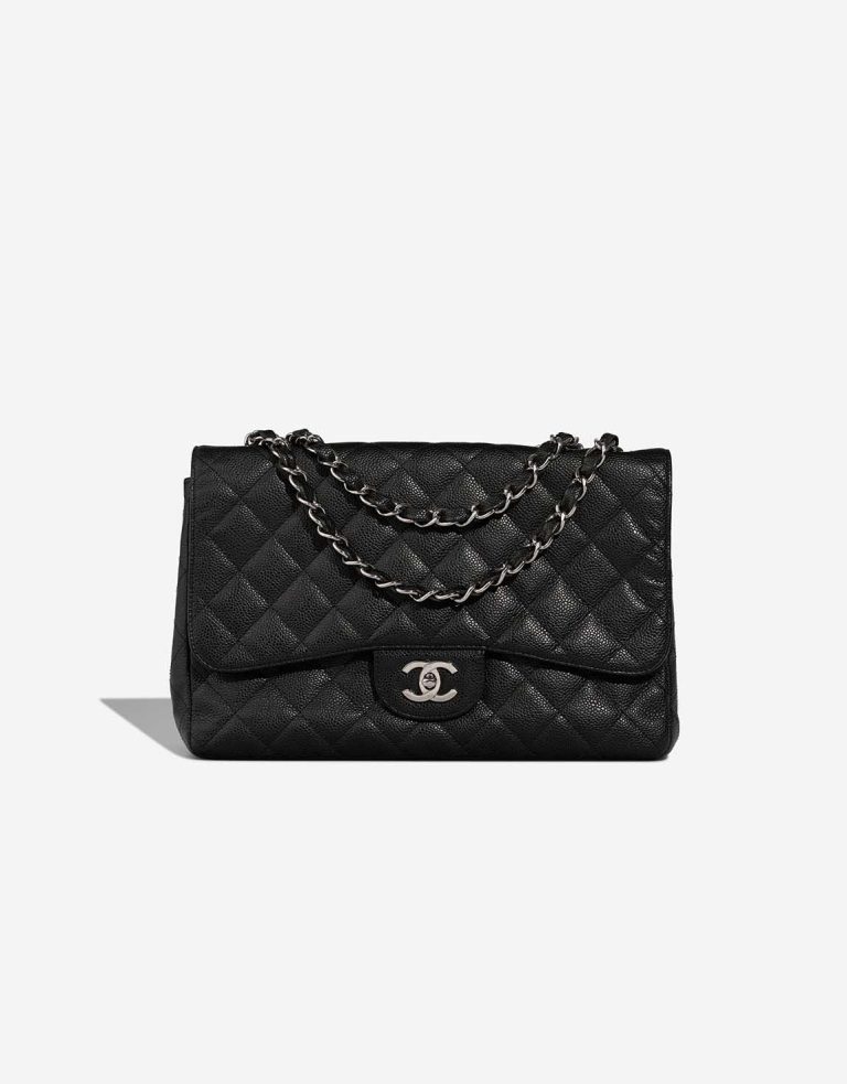 Chanel Timeless Jumbo Caviar Black Front | Sell your designer bag