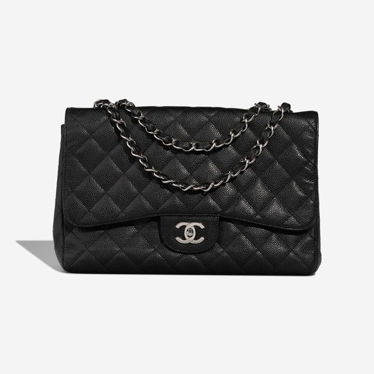 Chanel Timeless Jumbo Caviar Black Front | Sell your designer bag