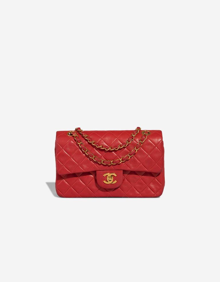 Chanel Timeless Small Lamb Red Front | Sell your designer bag
