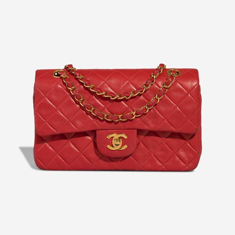Chanel Timeless Small Lamb Red Front | Sell your designer bag