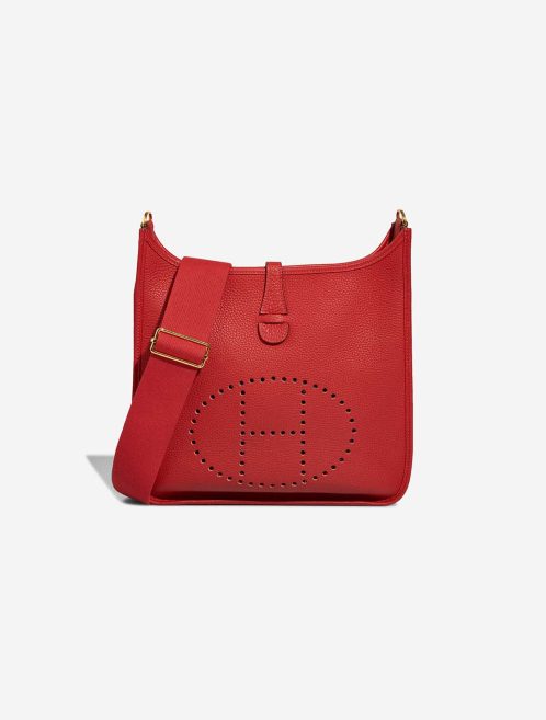Hermès Evelyne 29 Taurillon Clémence Rouge Vermillon Front | Sell your designer bag