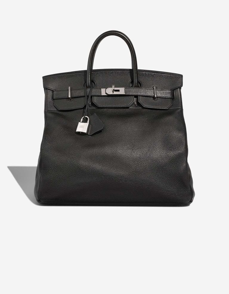Hermès Haut à Courroies 40 Clémence Black Front | Sell your designer bag