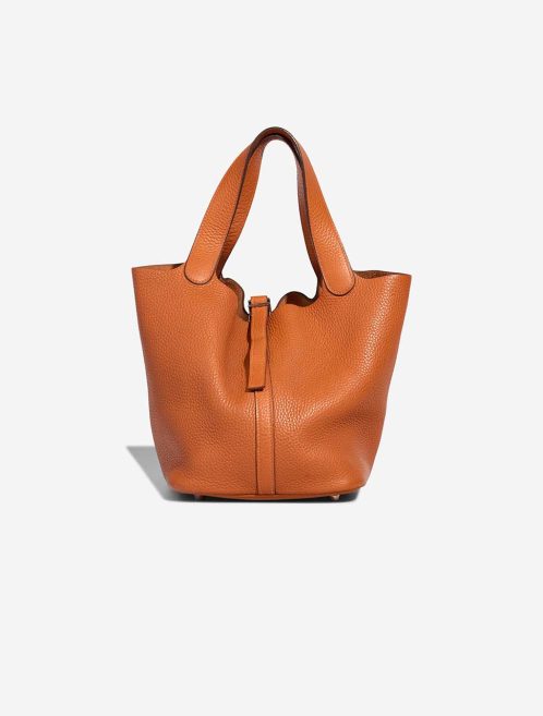 Hermès Picotin 22 Clémence Orange Front | Sell your designer bag