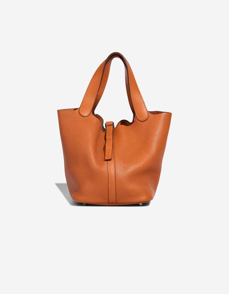 Hermès Picotin 22 Clémence Orange Front | Sell your designer bag