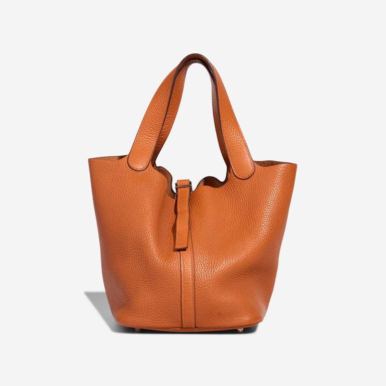 Hermès Picotin 22 Clémence Orange Front | Sell your designer bag