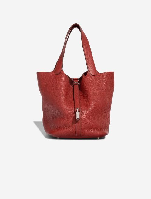 Hermès Picotin 22 Clémence Rouge Grenat Front | Sell your designer bag