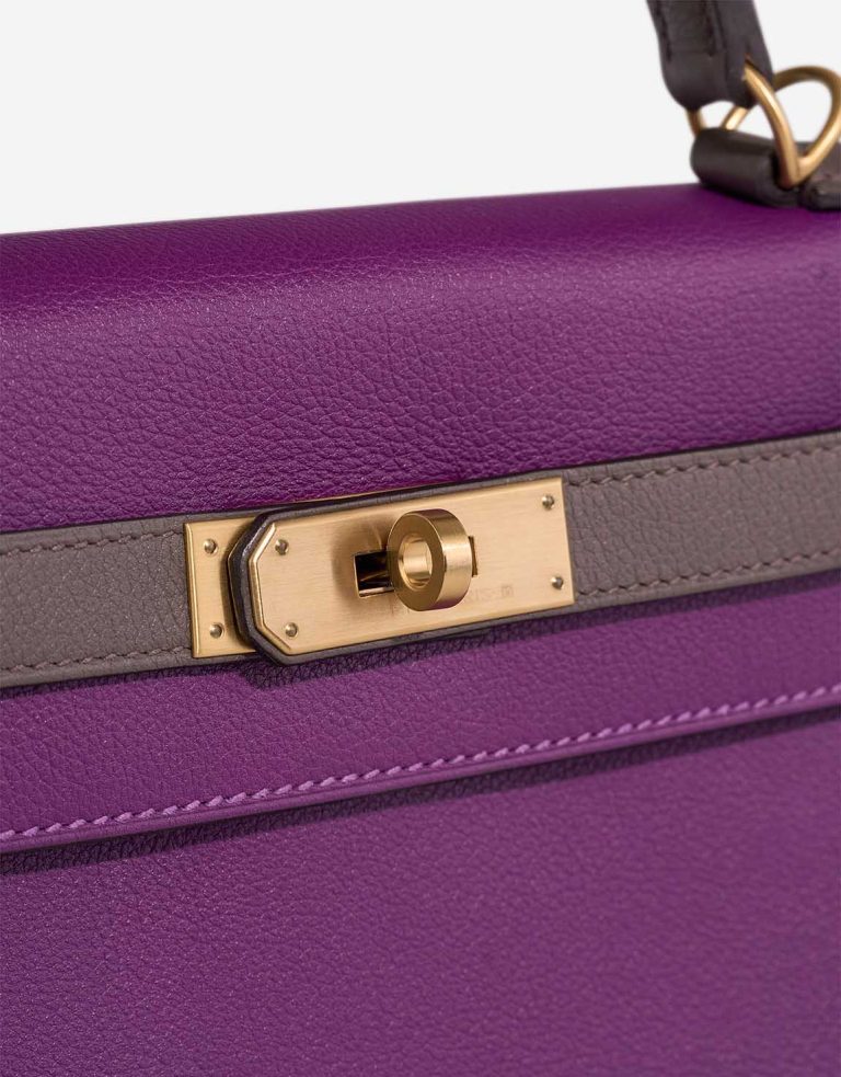 Hermès Kelly HSS 28 Evercolor Anemone / Étoupe Closing System | Sell your designer bag