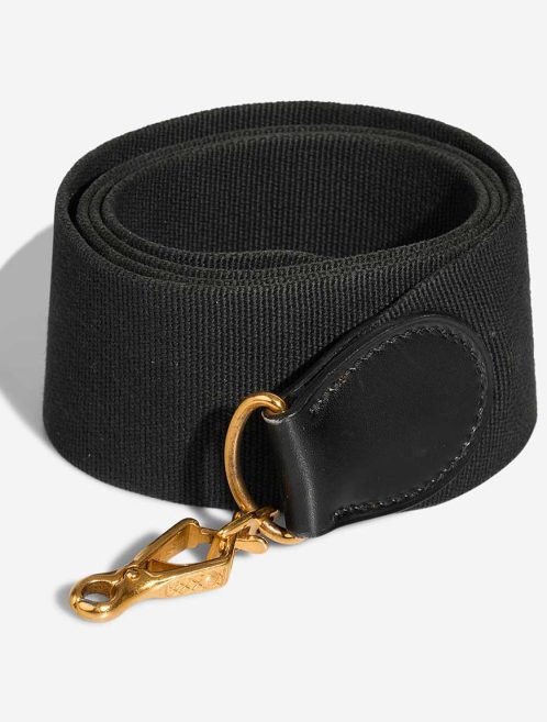 Hermès Kelly Strap Canvas / Box Black Front | Sell your designer bag