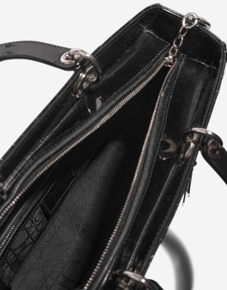 Dior Lady Large Patent Black Inside | Sell your designer bag