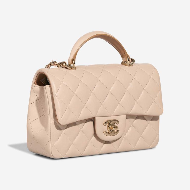 Chanel Timeless Handle Mini Rectangular Lamb Beige / Écru | Sell your designer bag