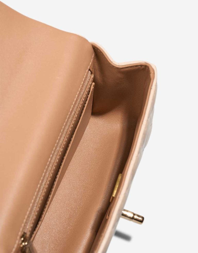 Chanel Timeless Handle Mini Rectangular Lamb Beige / Écru Inside | Sell your designer bag