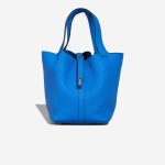 Hermès Picotin 22 Taurillon Clémence Bleu Hydra Front | Sell your designer bag