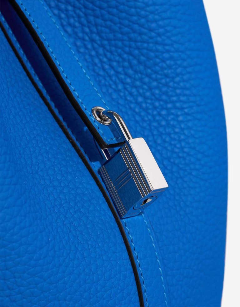 Hermès Picotin 22 Taurillon Clémence Bleu Hydra Closing System | Sell your designer bag