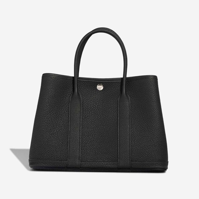 Hermès Garden Party 30 Veau Négonda Black Front | Sell your designer bag