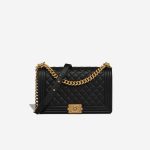 Chanel Boy New Medium Calf Black Front | Sell your designer bag