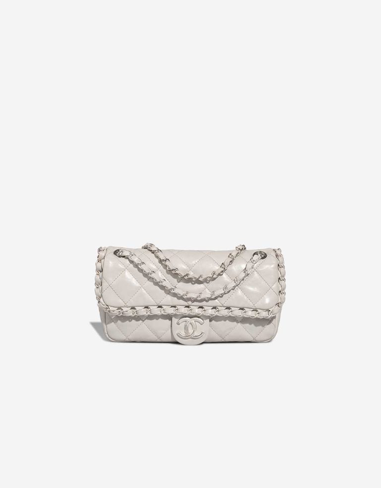 Chanel Timeless Medium Lamb Grey Front | Sell your designer bag