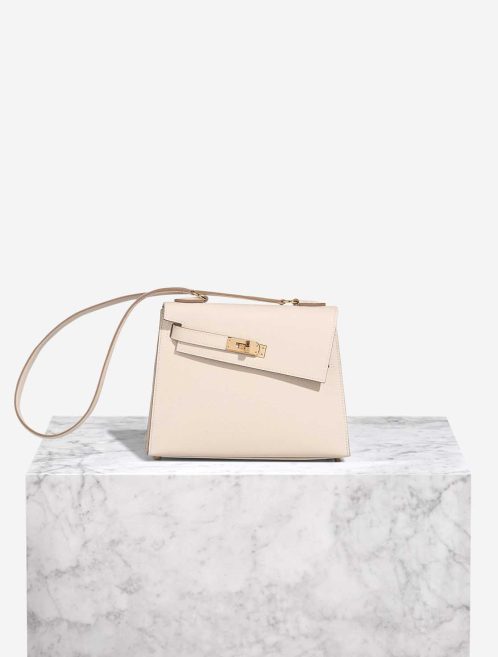Hermès Kelly Mini en Désordre Epsom Craie Front | Sell your designer bag