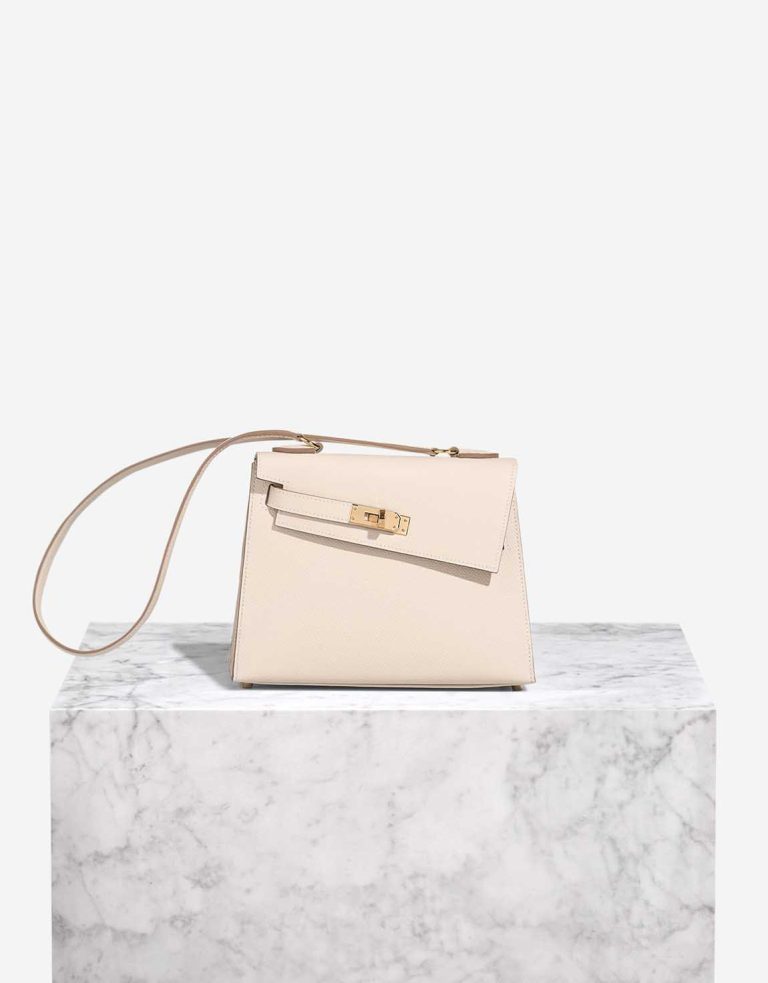 Hermès Kelly Mini en Désordre Epsom Craie Front | Sell your designer bag