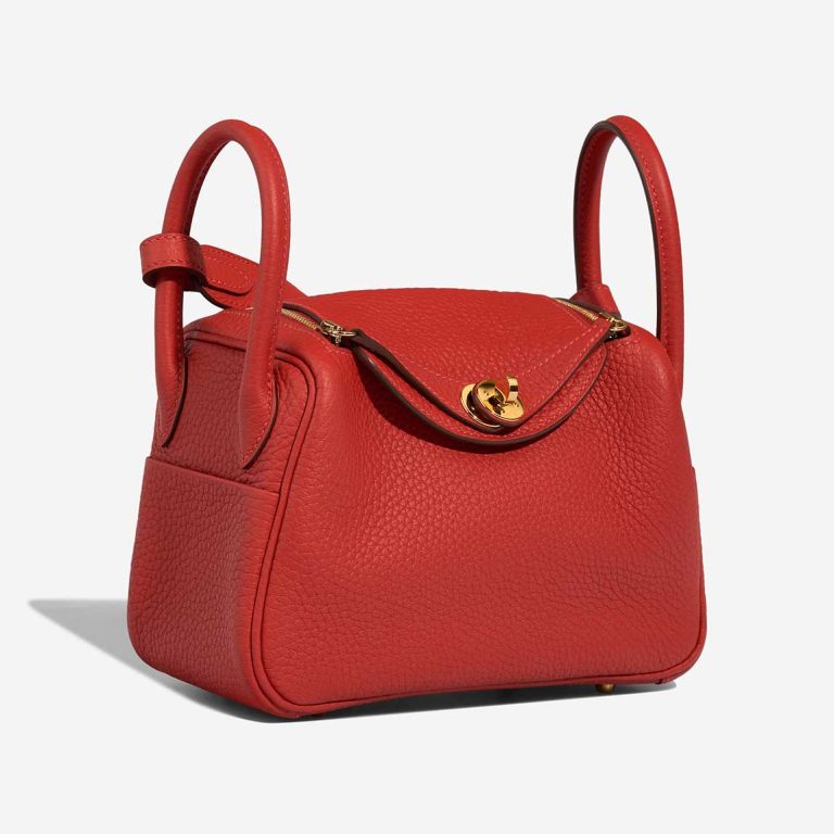 Hermès Lindy Mini Clémence Rouge Vermillon | Sell your designer bag