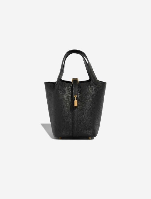 Hermès Picotin 18 Taurillon Clémence Black Front | Sell your designer bag