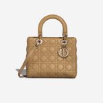 Dior Lady Medium Lamb Beige Front | Sell your designer bag