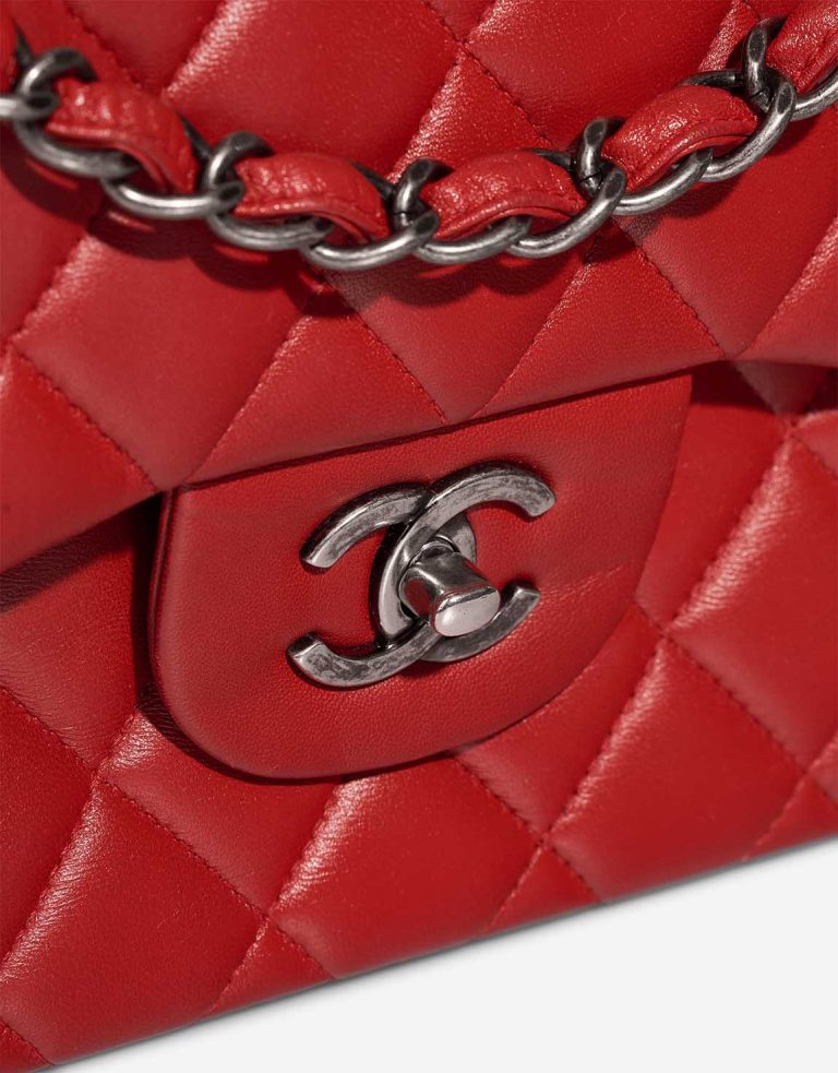 Chanel Timeless Jumbo Lamb Red Closing System | Sell your designer bag