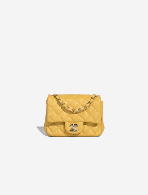 Chanel Timeless Mini Square Caviar Yellow Front | Sell your designer bag