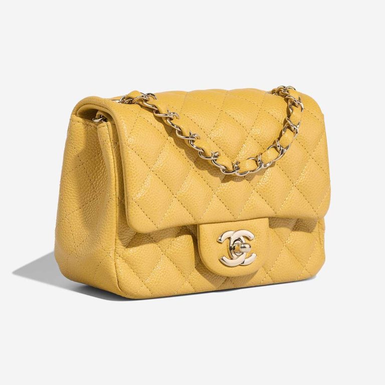 Chanel Timeless Mini Square Caviar Yellow | Sell your designer bag