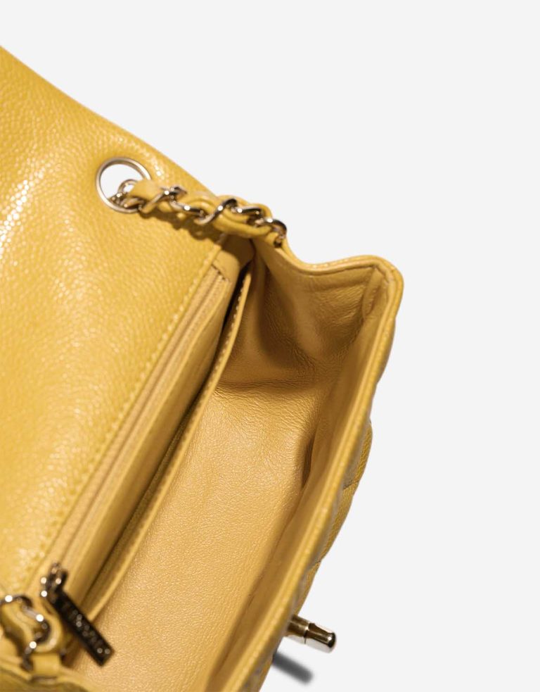 Chanel Timeless Mini Square Caviar Yellow Inside | Sell your designer bag