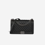 Chanel Boy Large Caviar Black Front | Sell your designer bag