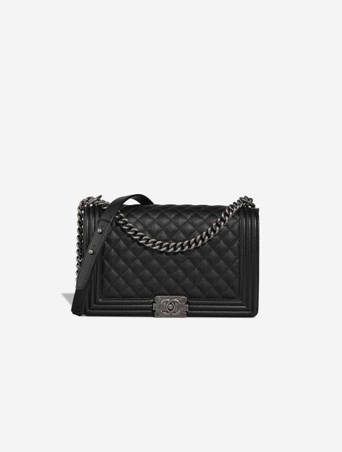 Chanel Boy Large Caviar Black Front | Sell your designer bag