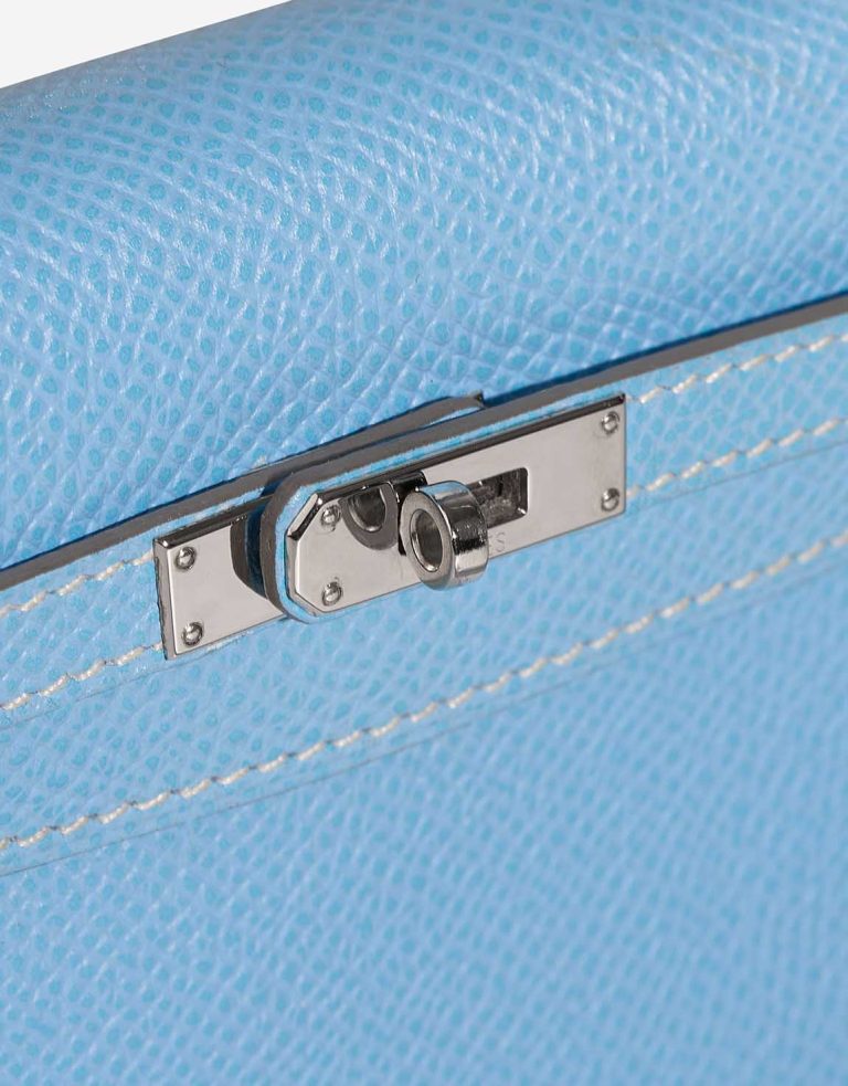Hermès Kelly Micro Epsom Bleu Céleste Closing System | Sell your designer bag