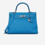 Hermès Kelly 35 Taurillon Clémence Bleu Zanzibar Front | Sell your designer bag