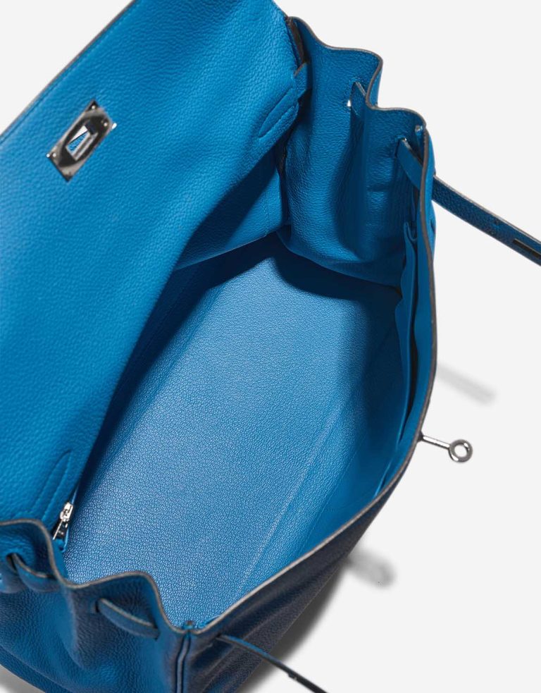 Hermès Kelly 35 Taurillon Clémence Bleu Zanzibar Inside | Sell your designer bag