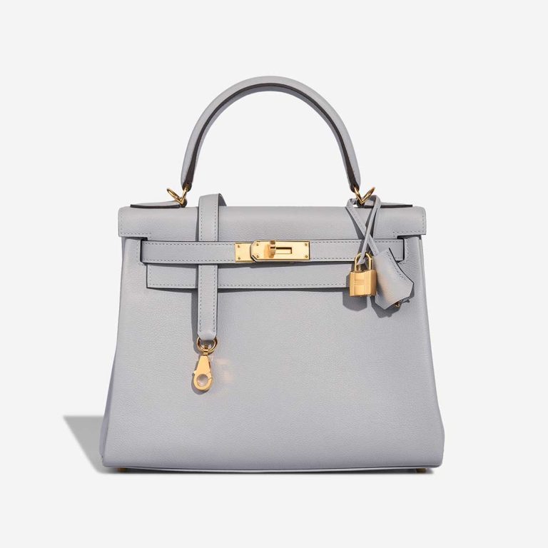 Hermès Kelly 28 Evercolor Bleu Glacier Front | Sell your designer bag