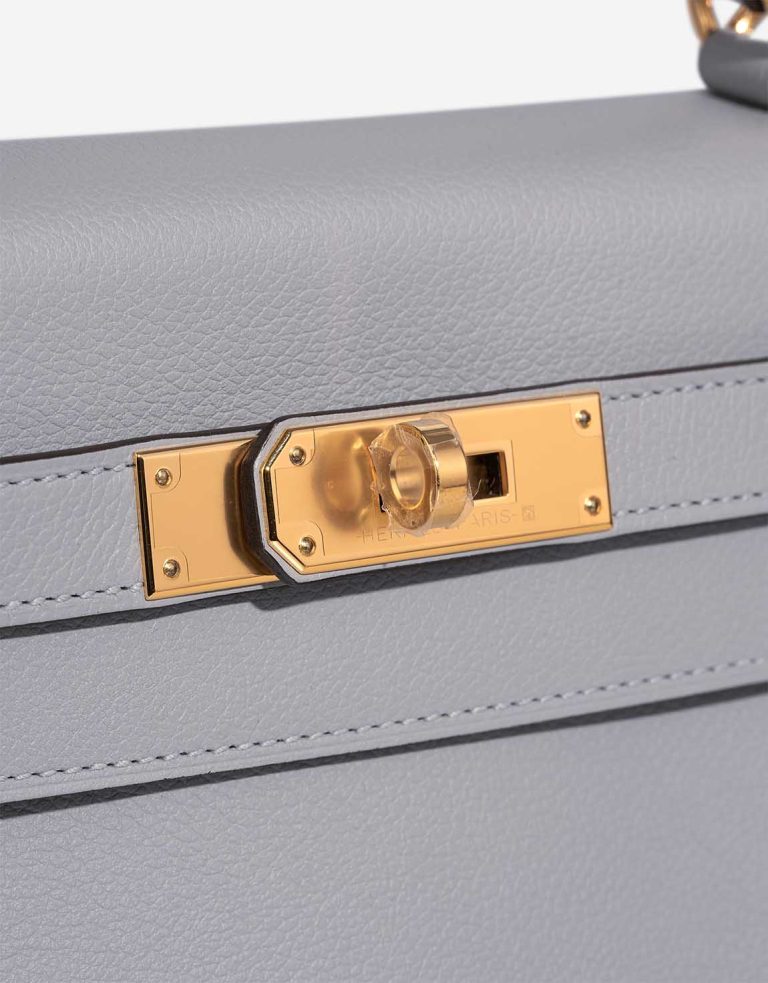 Hermès Kelly 28 Evercolor Bleu Glacier Closing System | Sell your designer bag