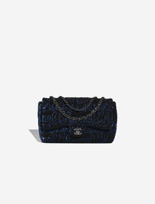 Chanel Timeless Medium Sequins Black / Blue Front | Sell your designer bag