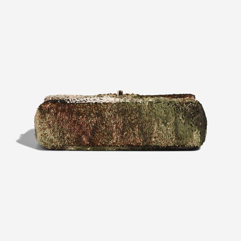 Chanel Timeless Medium Sequins Beige / Green / Gold | Sell your designer bag
