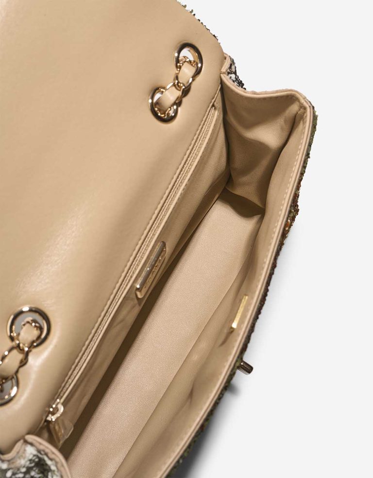 Chanel Timeless Medium Sequins Beige / Green / Gold Inside | Sell your designer bag