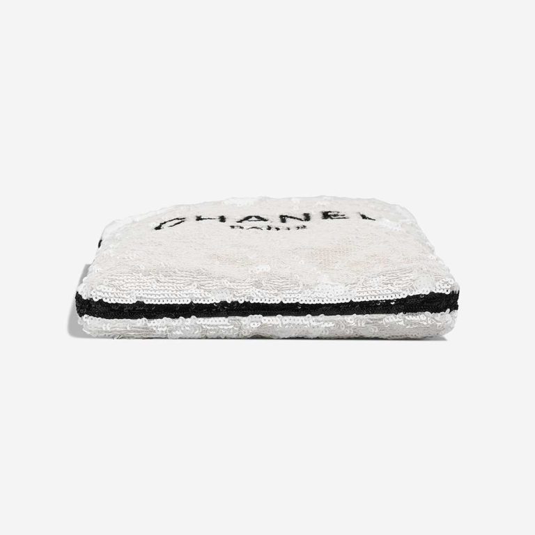 Chanel Tote Bag Large Sequins White / Black | Sell your designer bag