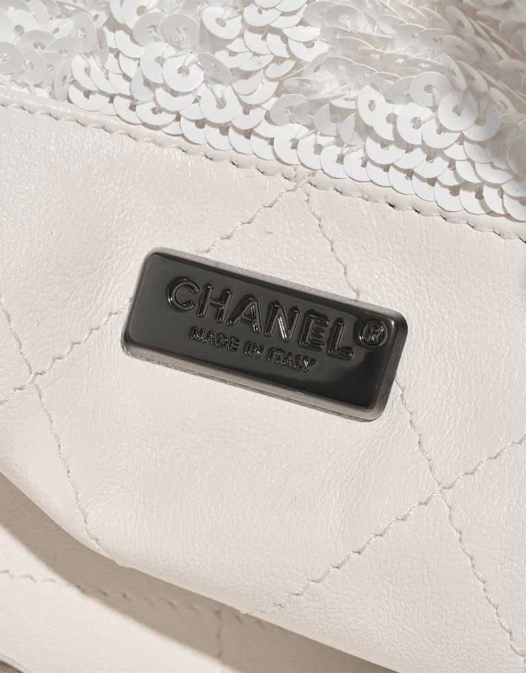 Chanel Tote Bag Large Sequins White / Black Logo | Sell your designer bag