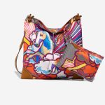 Hermès Silky City 33 Silk / Barenia Fauve / Multicolour Front | Sell your designer bag