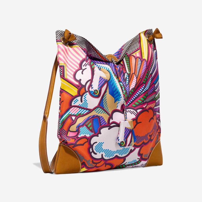 Hermès Silky City 33 Silk / Barenia Fauve / Multicolour | Sell your designer bag