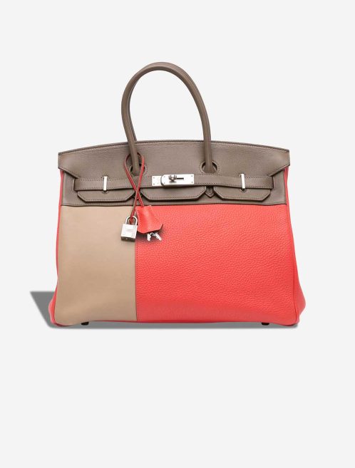 Hermès Birkin Cascade 35 Swift / Clémence Rose Jaipur / Étoupe / Argile Front | Sell your designer bag