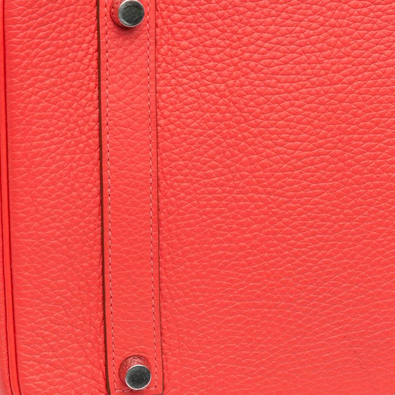 Hermès Birkin Cascade 35 Swift / Clémence Rose Jaipur / Étoupe / Argile Signs of wear | Sell your designer bag