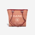 Chanel Deauville Small Canvas Pink / Red Front | Sell your designer bag