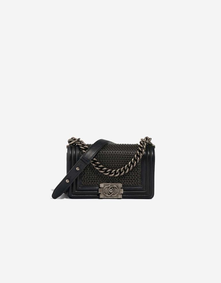 Chanel Boy Small Lamb Black Front | Sell your designer bag