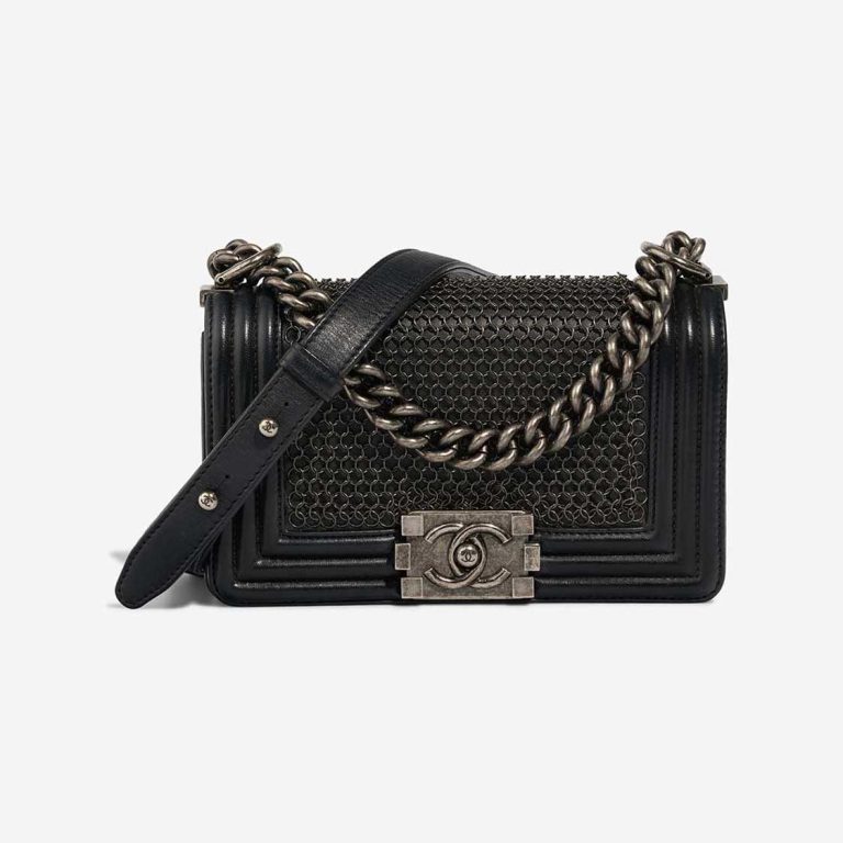 Chanel Boy Small Lamb Black Front | Sell your designer bag