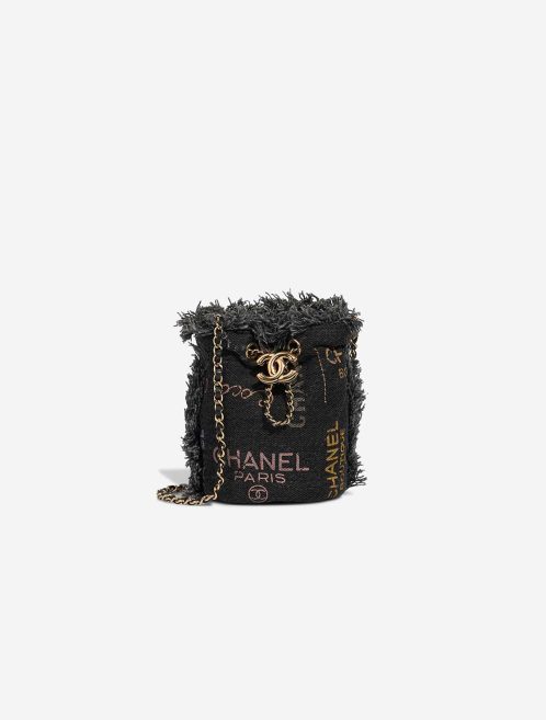 Chanel Bucket Bag Mini Denim Grey Front | Sell your designer bag